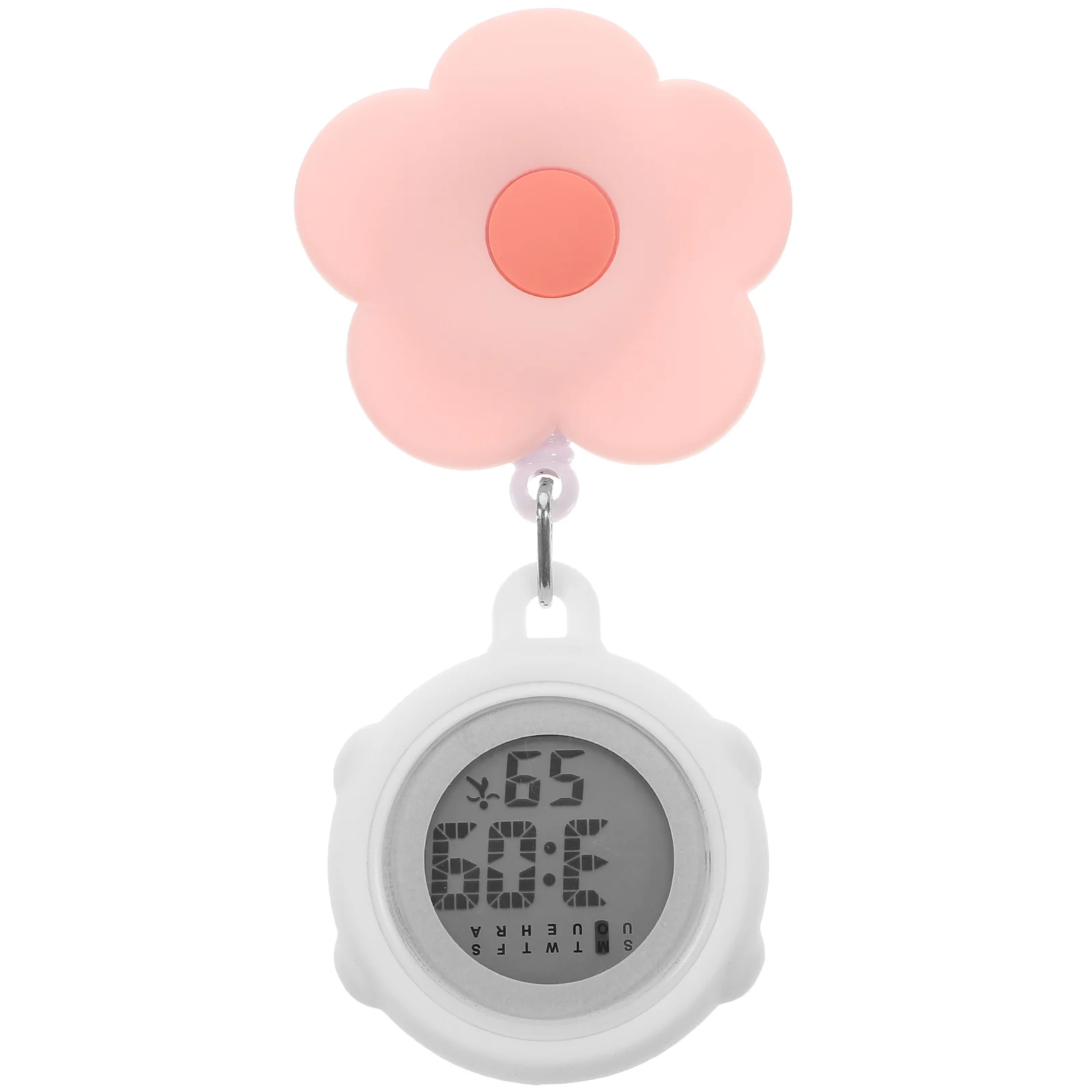 Montre Numérique Rétractable pour Infirmières, Accessoire de Poche, avec réinitialisation de Minuterie sur la Poitrine, pour Femme