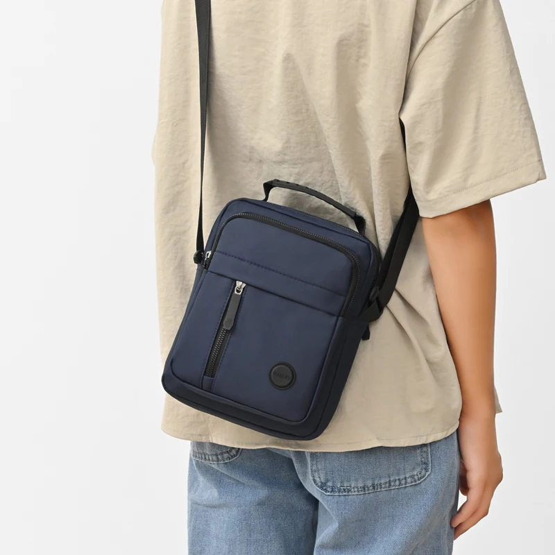 Business-Umhängetasche für Herren – Fortschrittliches Design mit mehreren Fächern, Schultertasche für Büro und Freizeit – Detail 2