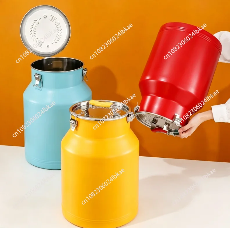 

Extra Thick Stainless Steel Rice Dispenser Airtight Food Storage Container Insect & Moisture Proof Kitchen Can