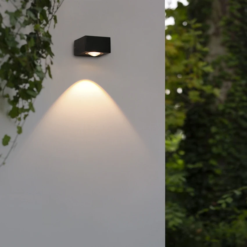 Lampada da parete impermeabile per esterni/interni a LED da 6 W per illuminazione decorativa da giardino, portico, soggiorno, corridoio dell'hotel e camera da letto