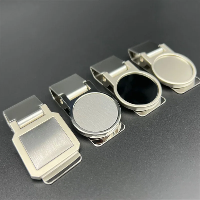 1Pc Stainless Steel Metal Money Clip Creative Banknote Clip Belt Clip Personality Bookmark Clips Wallet Ticket Folder Men Women