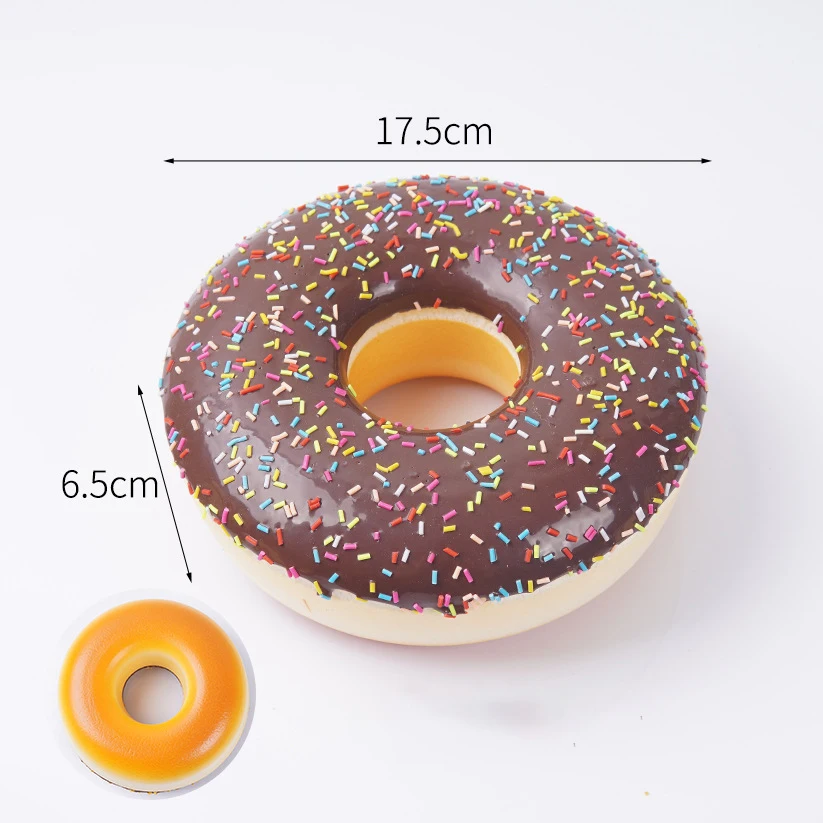 17cm Large Simulation Donuts Fake Cake Model Bakery Window Display Sample Photography Props Baby Shower/Wedding/Xmas Ornaments