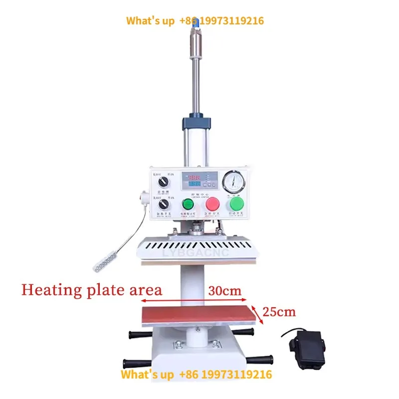 2026 Pneumatic F oil Press Machine Hot Stamping Equipment Heat Transfer Printer Digital Time Control for T-Shirt Logo Brand Prin