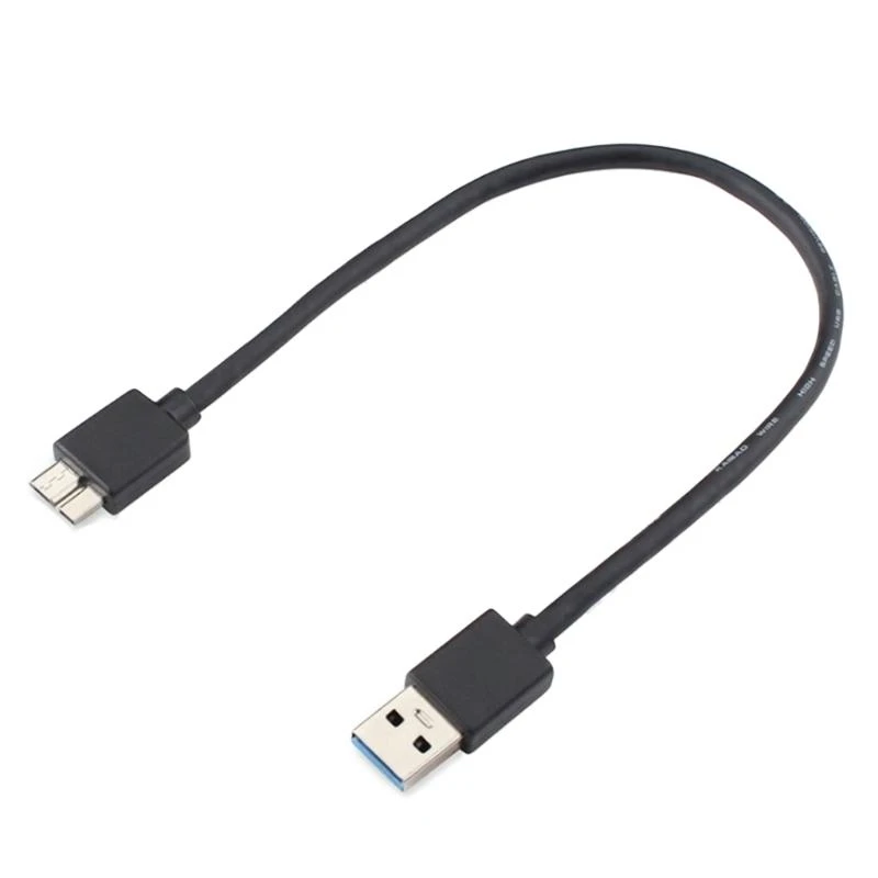 كابل محول USB إلى Micro B ذكر لقرص القرص الصلب الخارجي للهواتف الذكية والهاتف المحمول وسلك بيانات الطابعة 0.2/0.3/0.5/