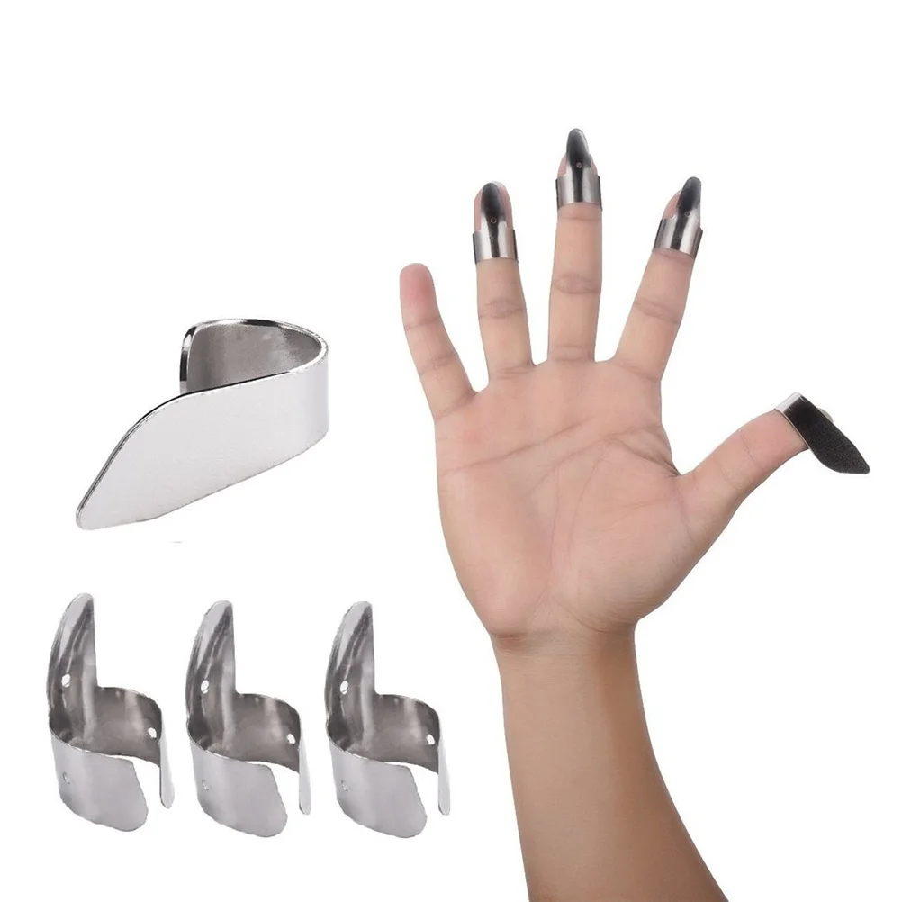 

8 Pcs Multi-functional Guitar Picks Thumb for Electric Stainless Steel String Instrument