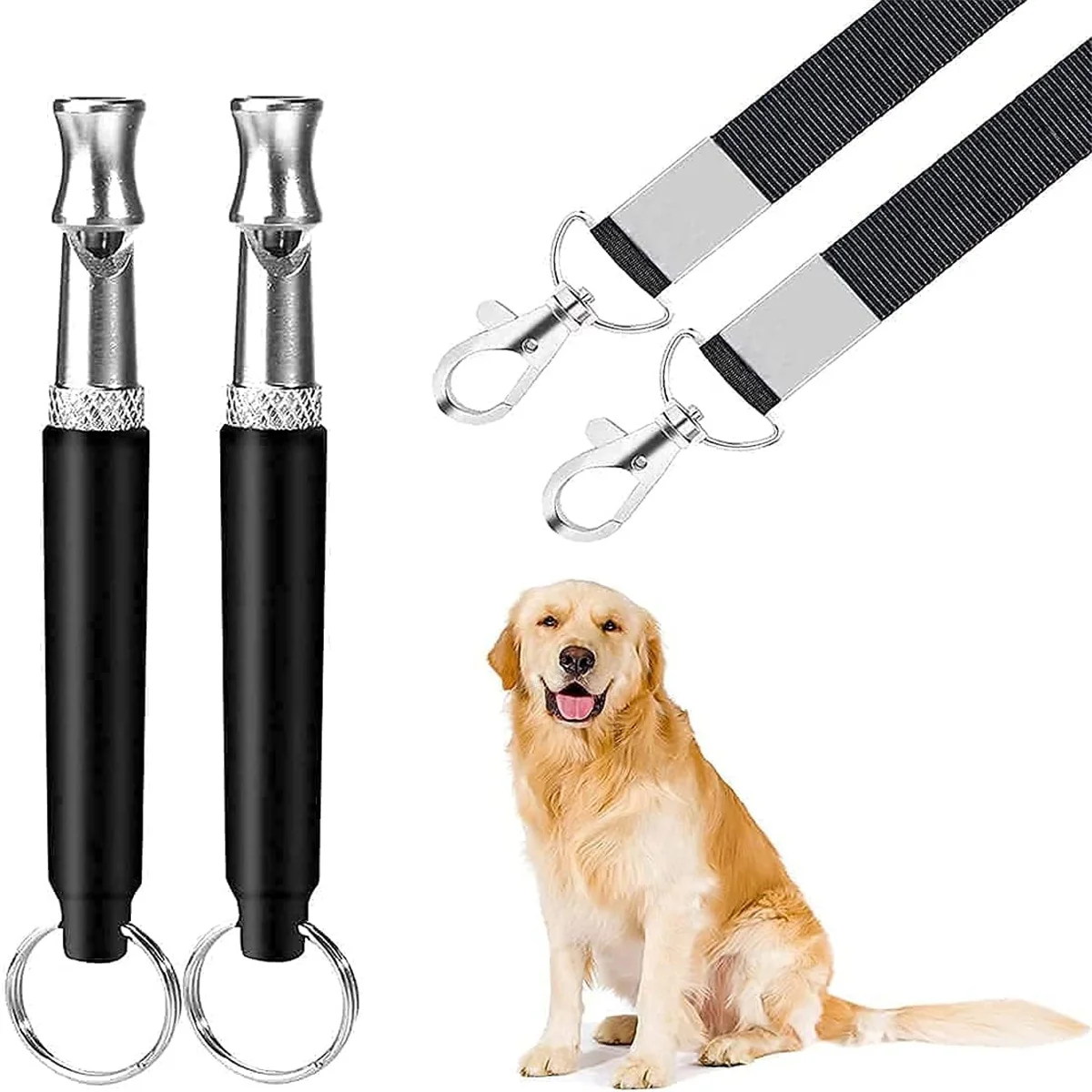 Hunde pfeife, um das Bellen zu stoppen Gerät Hund Kupfer stille Ultraschall-Trainings flöte hören