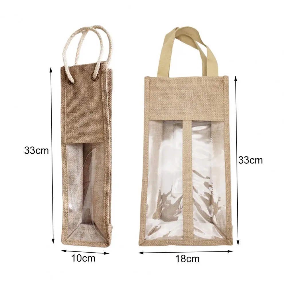 Long Lasting Wine Bottle Pouch 2 Styles Carry Easily Fashion All-Purpose Red Wine Beer Bottle Packing Tote Bag