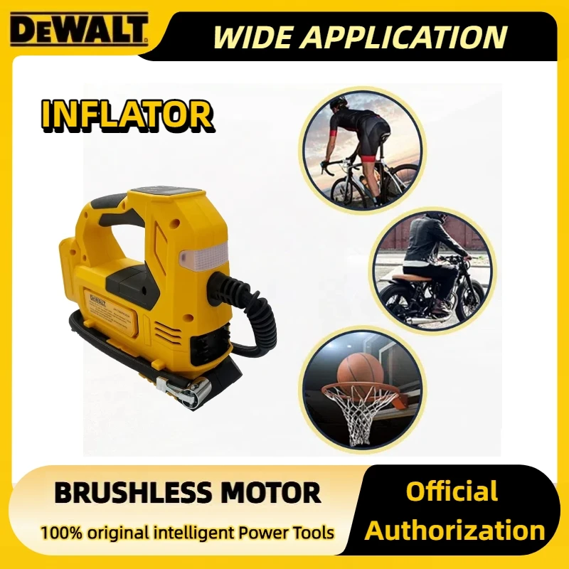 Dewalt Intelligente Elektrowerkzeuge, 20 V, bürstenlos, automatischer Akku-Inflator, elektrische Luftpumpe, Hand-Autoreifen-Luftkompressor