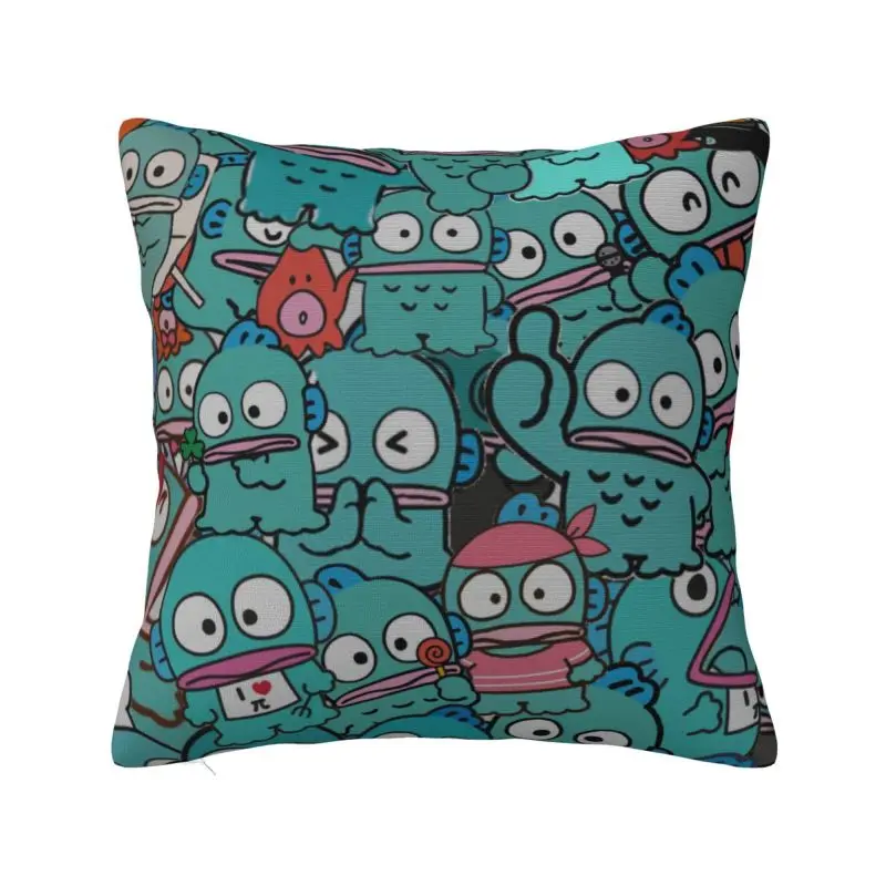 Custom Hangyodon Cartoon Pattern Pillowcase Chair Cushion Cover Square Pillowcase