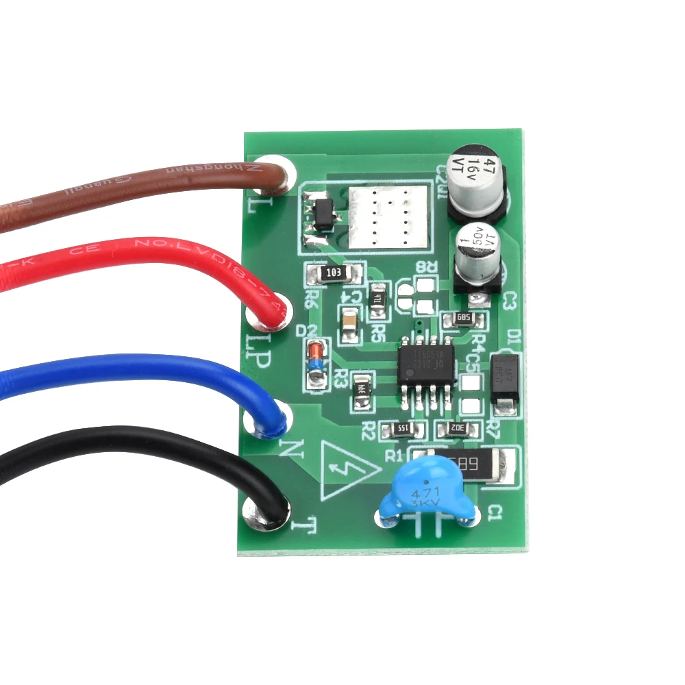 AC110-230V Touch-Lichtschalter Tischlampen-Dimmer-Steuermodul Sensor-Touchschalter Kompatibel mit Glühlampen LED-Wandleuchten – Detail 5