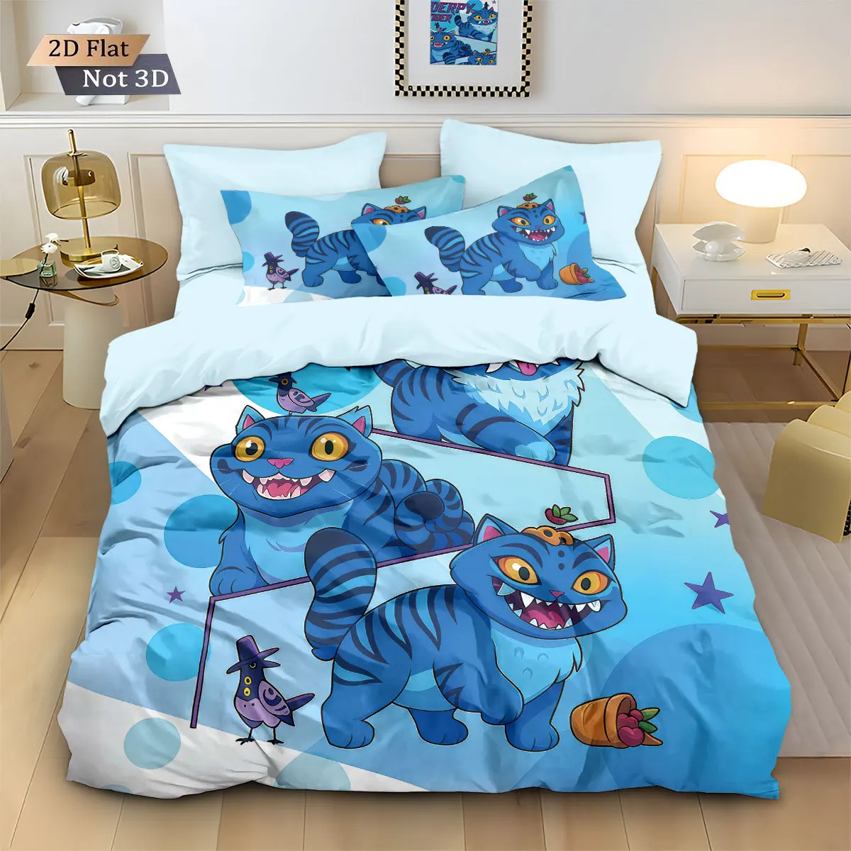 

Cat D-Demon Hunters K-pop Girls Boys Group Printed Coreless Duvet Cover Multi Size Bedroom Dormitory Holiday Bedding Decoration