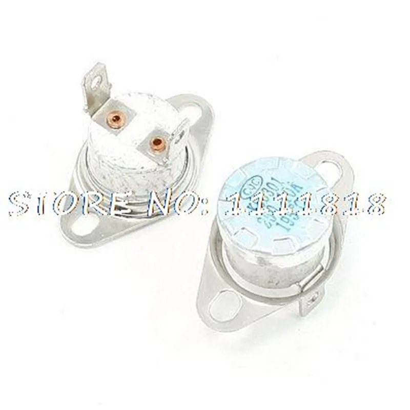 

5 PCS KSD301 40C-300C AC250V 16A KSD302 Normal Closed/Normal Open 2 Pin Ceramics Temperature Control Bimetal Thermostat