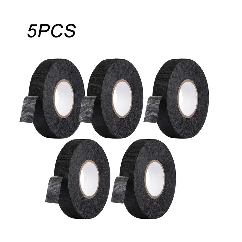 Electrical Insulating Tape Heat Resistant Harness Tape 15MM Car Cable Harness Wiring Loom Protection Waterproof Tape