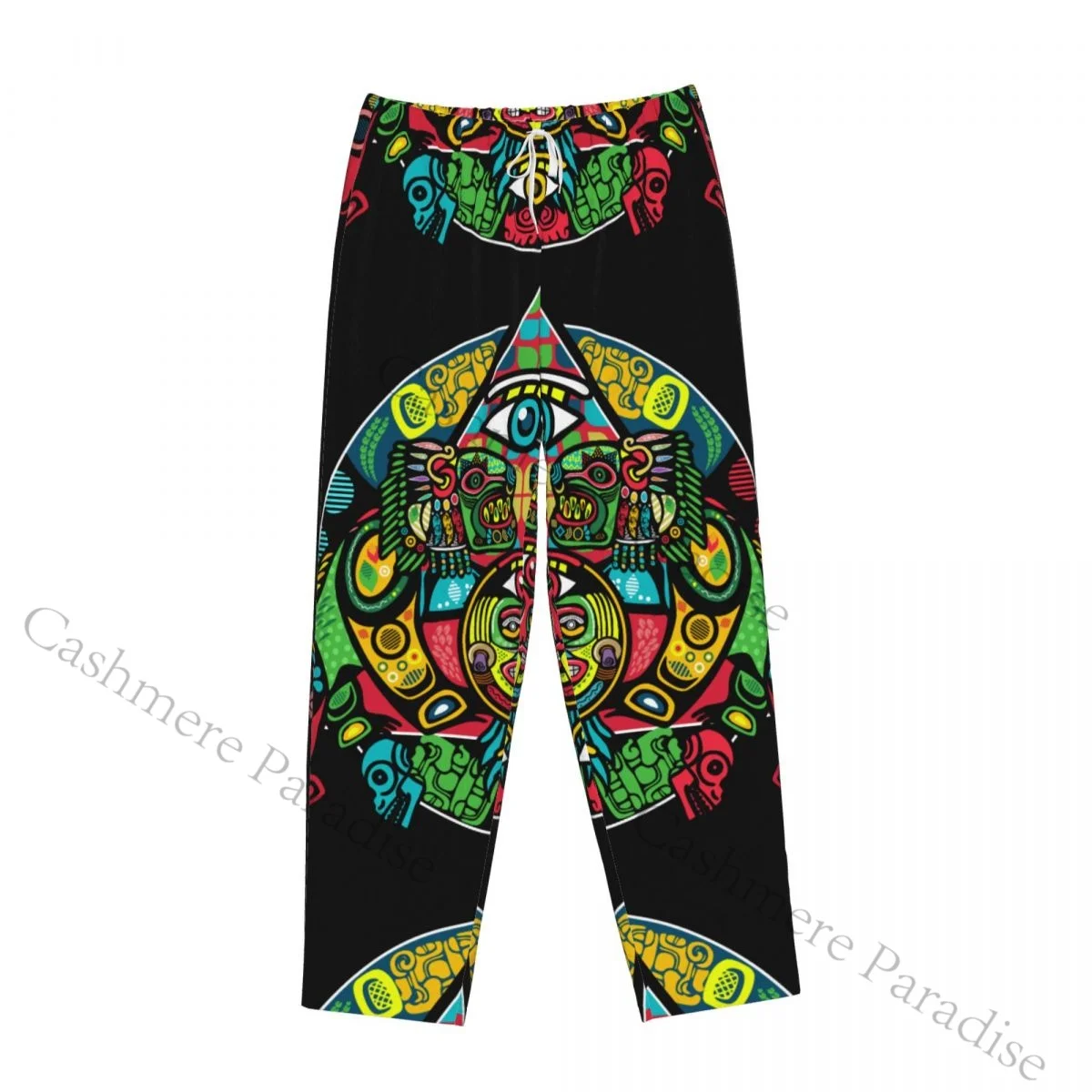 American Aztec Mayan Mexican Warm Women Pajama Pants Flannel Sleep Bottoms Soft Fleece Loungewear