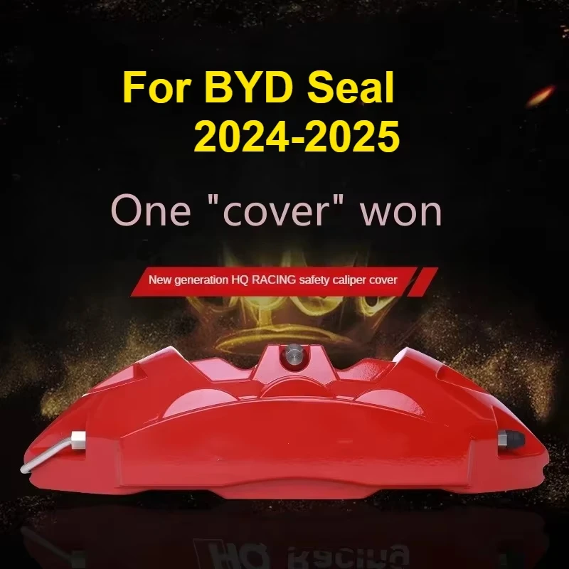 For BYD Seal 2024 2025 Car Brake Caliper Cover Front Rear 3D Aluminum Metal Kit