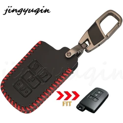 Jingyuqin custodia portachiavi in pelle a 4 pulsanti per Toyota Sienta abaya Voxy Esquire VELLFIRE Alphard accessori auto