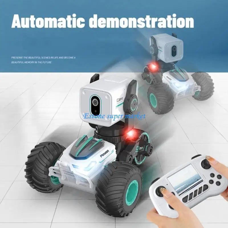 090B Children Remote Control Car Photography Vehicle Kids Toy Four-wheel Stunt Vehicle for Sports Pet Guiding