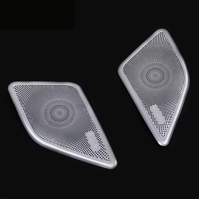 

For GWM Haval H9 2015-2022 Car Styling Interior Car A-pillar Speaker Cover Sticker Stainless Steel Decoration Accessories