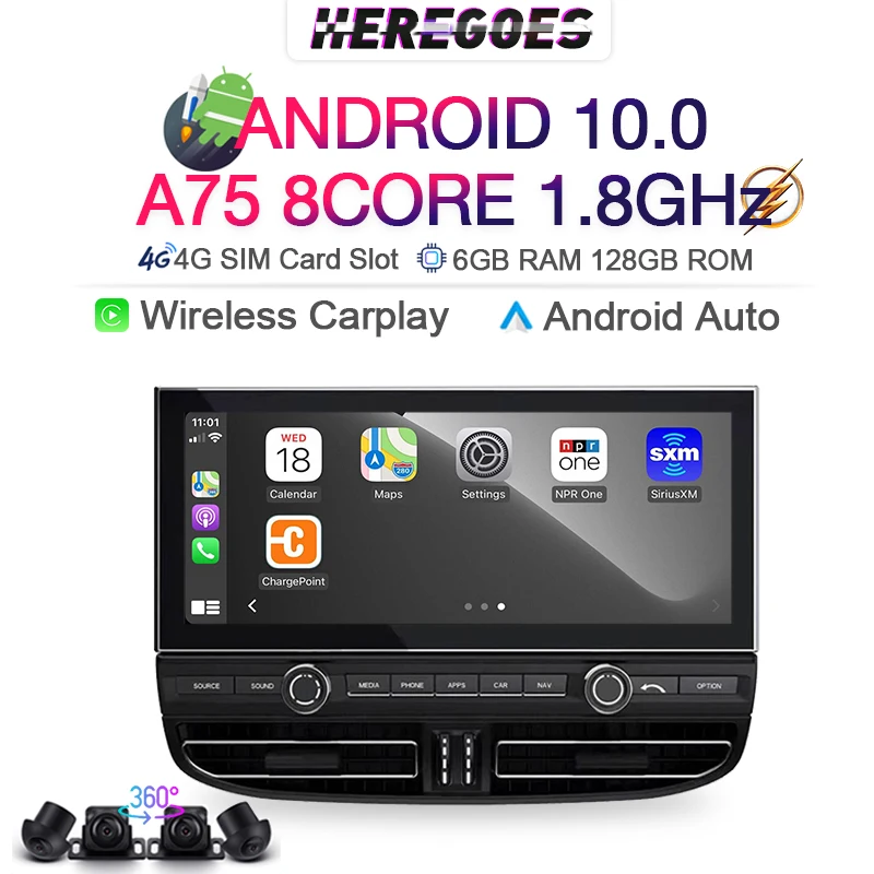 

Autostereo 12.3" IPS Carplay Android 13 8G+128GB Car Radio For Porsche Cayenne 2010 - 2017 GPS Stereo Navigation 1920*720 Audio