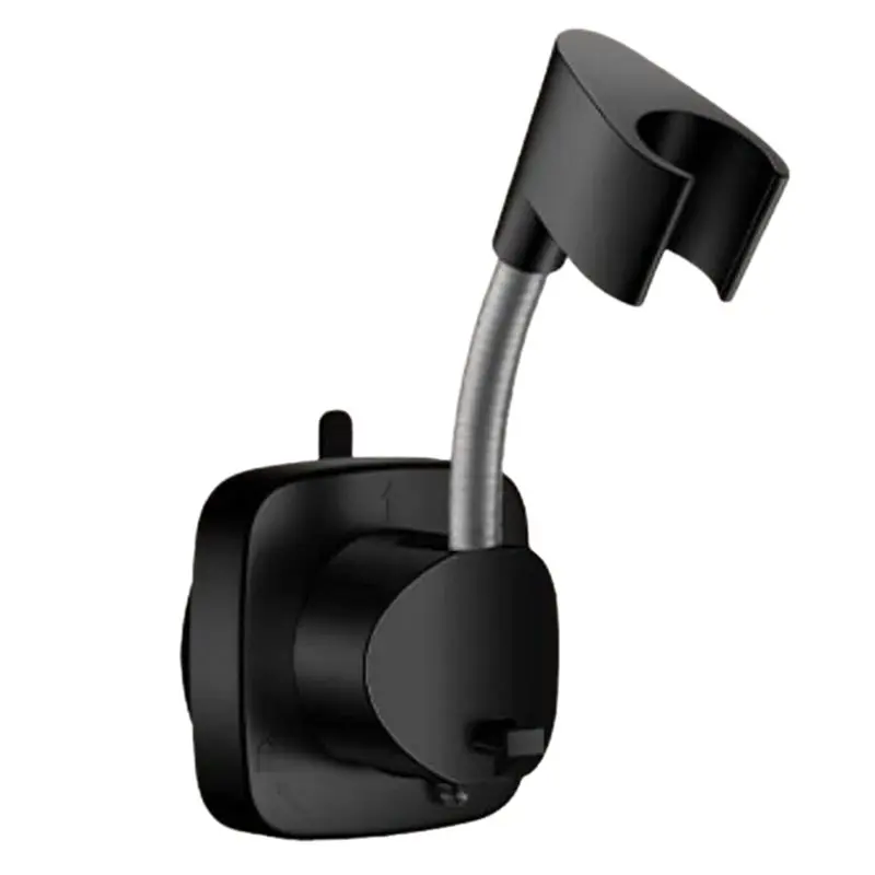 AB34-No-Drill Shower Bracket, Detachable Waterproof Wall-Mounted Shower Support With Built-In Hooks, Suitable For Bathrooms