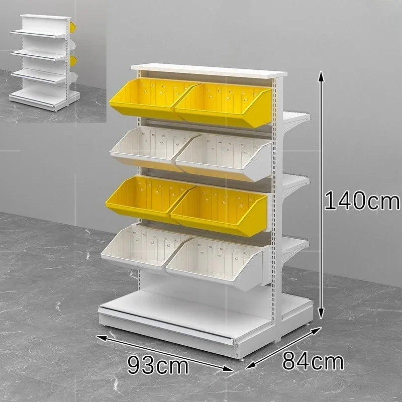 Supermarket convenience store snack shelf commissary multi-layer display rack