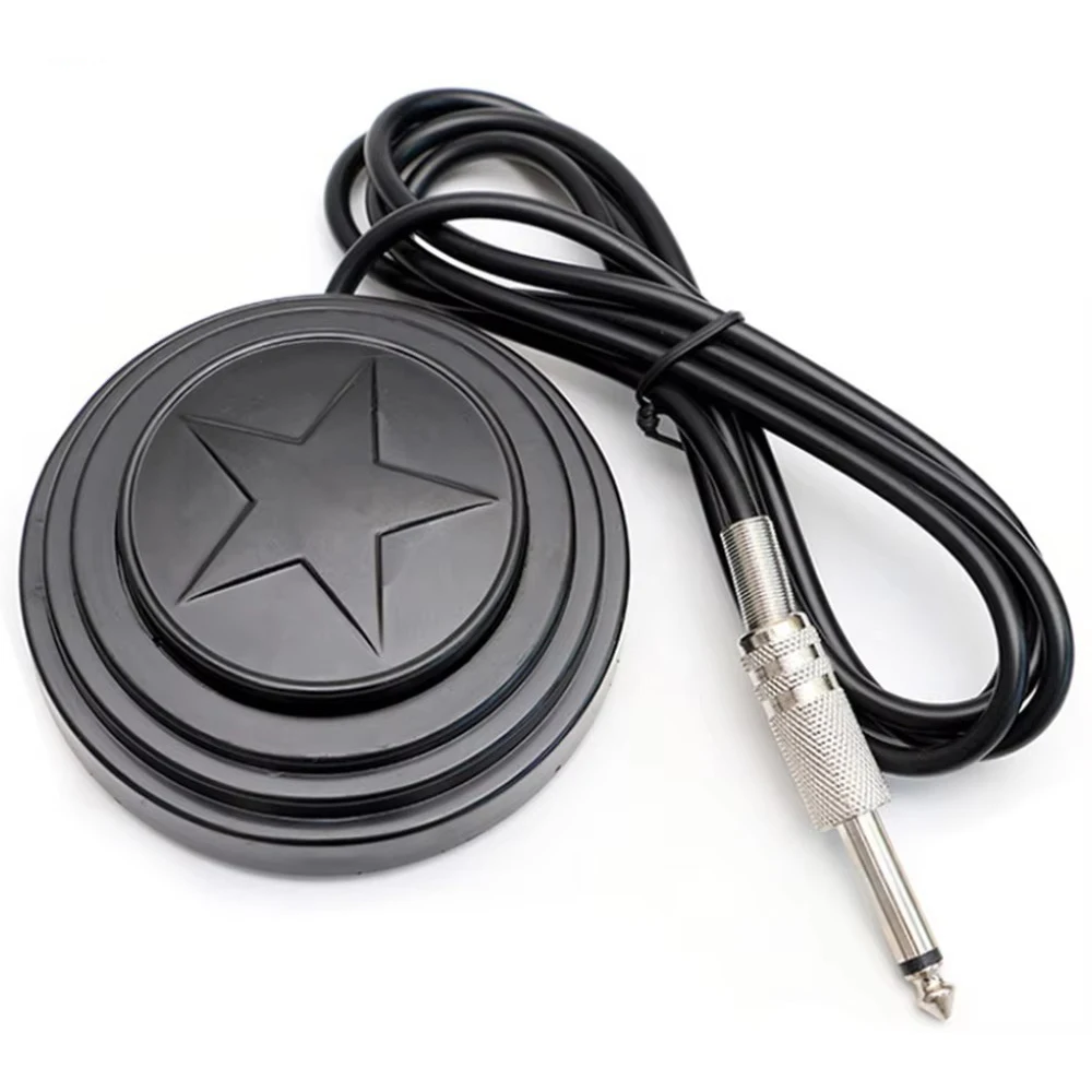 

Professional Tattoo Foot Pedal with Plug Cable Durable Round Foot Switch Pedal for Tattoo Machine Power Controller