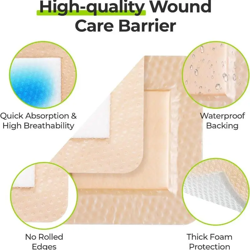 Sterile Silicone Foam Wound Dressing Pad