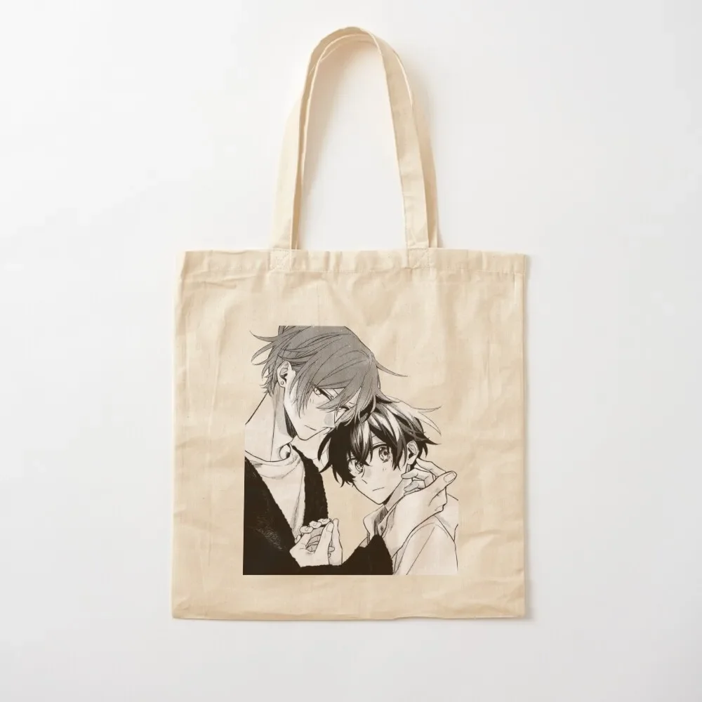 Sasaki and Miyano-Sasaki Slice-Of Life Tote Bag Customizable tote bag supermarket folding bag