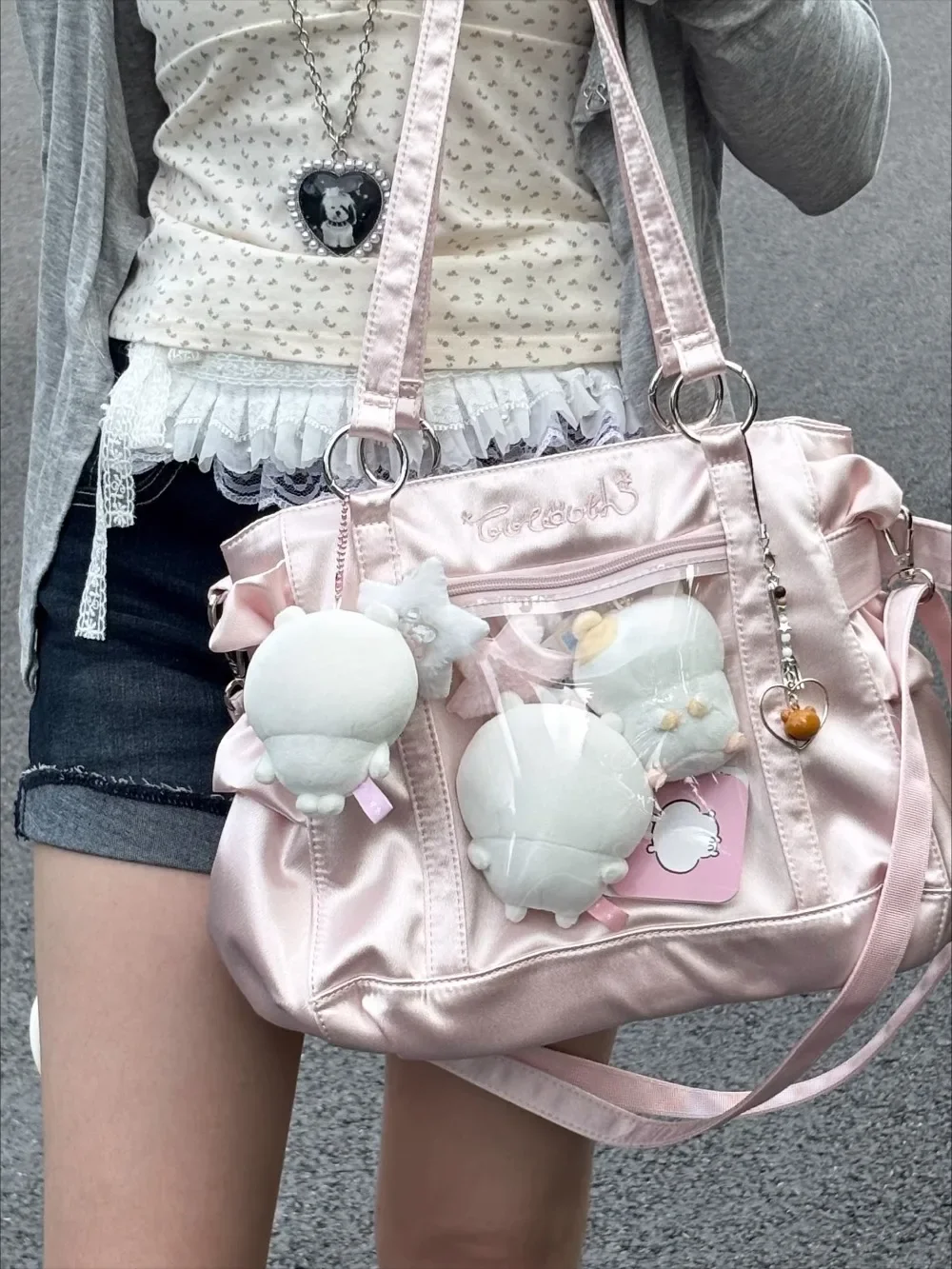 Japanese Large Capaci Ita Bag Underarm Shoulder Bags Transparent Bolsos Mujer Original Bolsas Commuter Bolsa Versatile Sac Femme