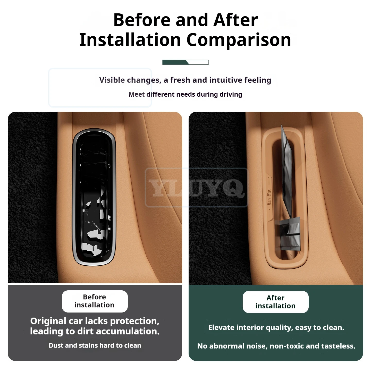 ZEEKR 9X Second-Row Seat Storage Box Phone Slot Silicone Mat Organizer Interior Modification Car Accessories
