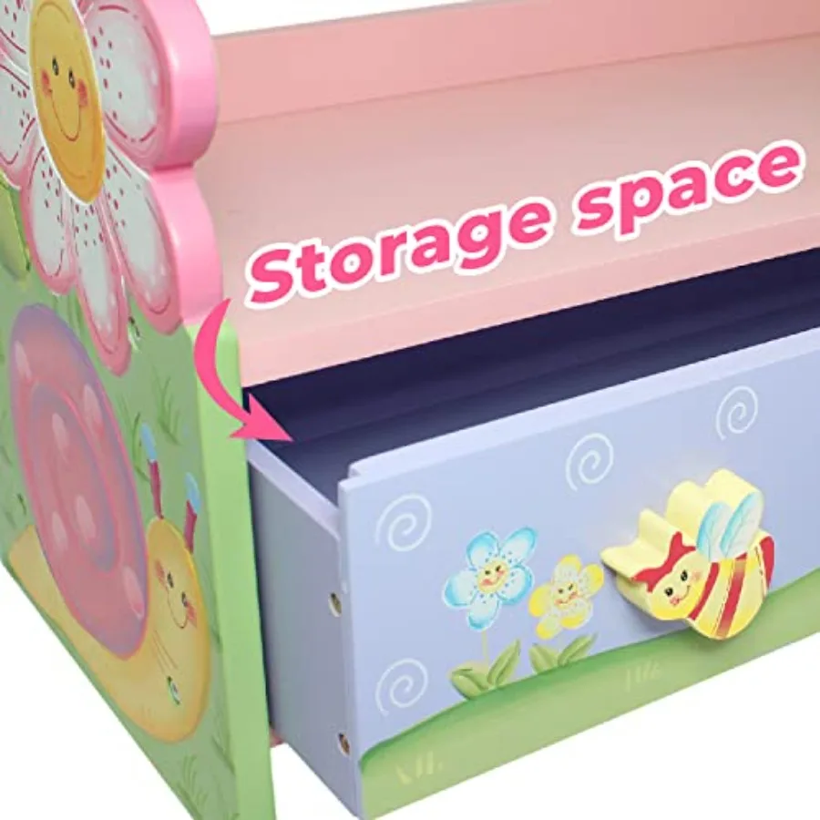 Fantasy Fields Magic Garden Multi-Tiered Wooden 's Bookshelf and Storage Drawers Multicolor