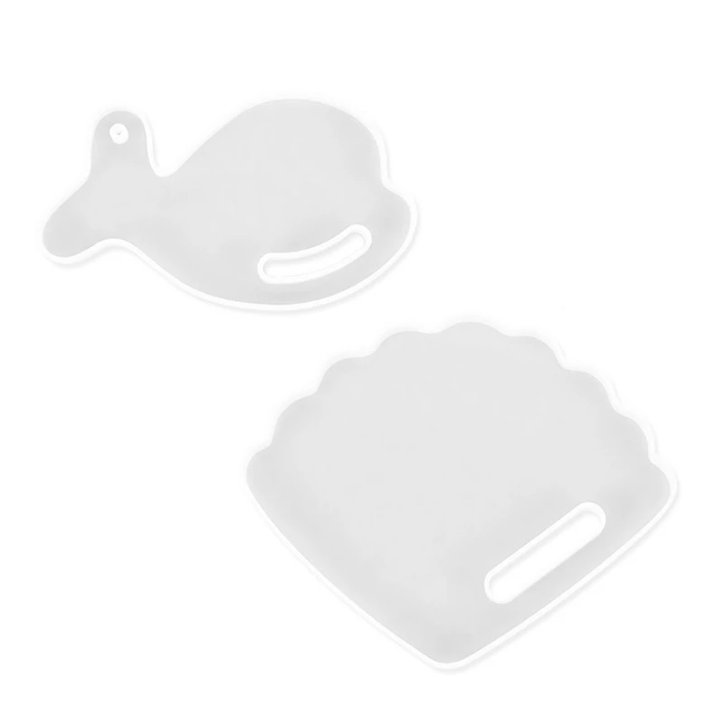 

2 PCS Coaster Silicone Mold For DIY Crystal Epoxy Resin Tray Mold Home Decoration Handmade Crafts Tools