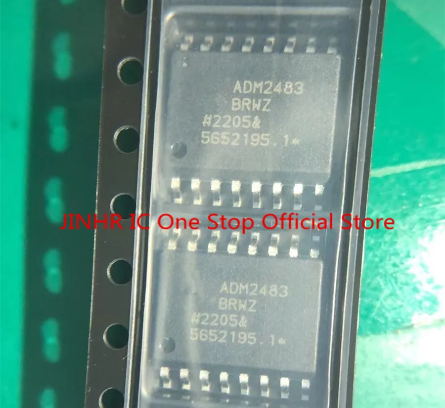 New 2PCS ADM2483 ADM2483BRWZ, Isolated RS-485 Transceiver