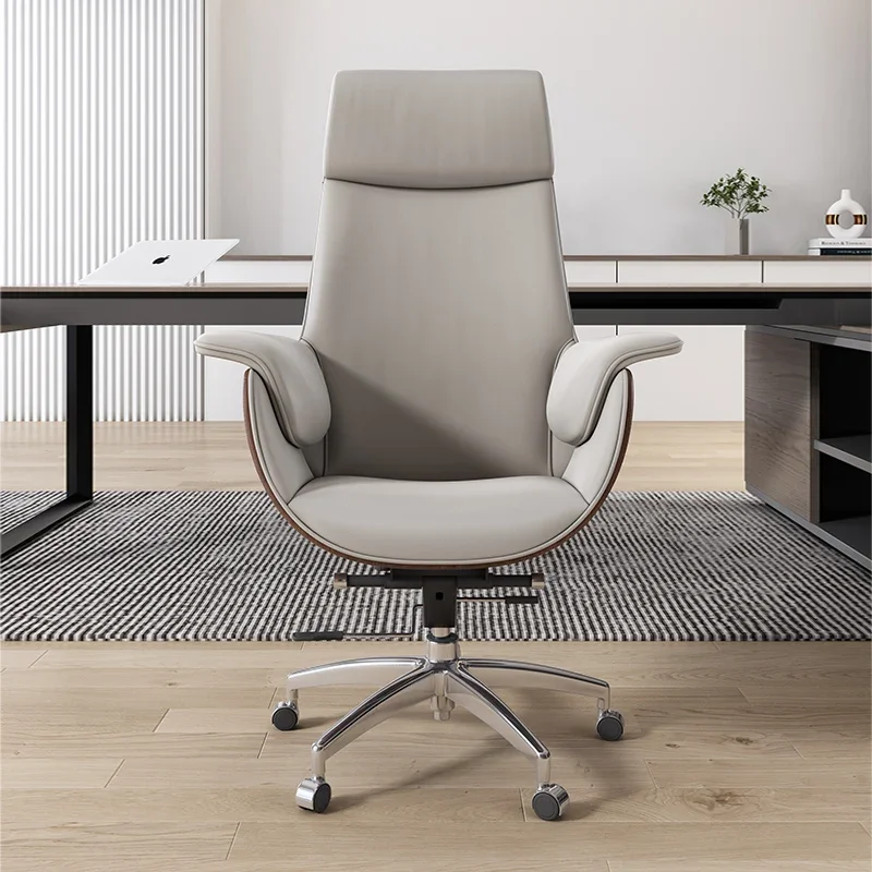 Heavy Duty Executive Leather Office Chair High Back Recliner Swivel Computer Desk Chair for Manager and Business Conference