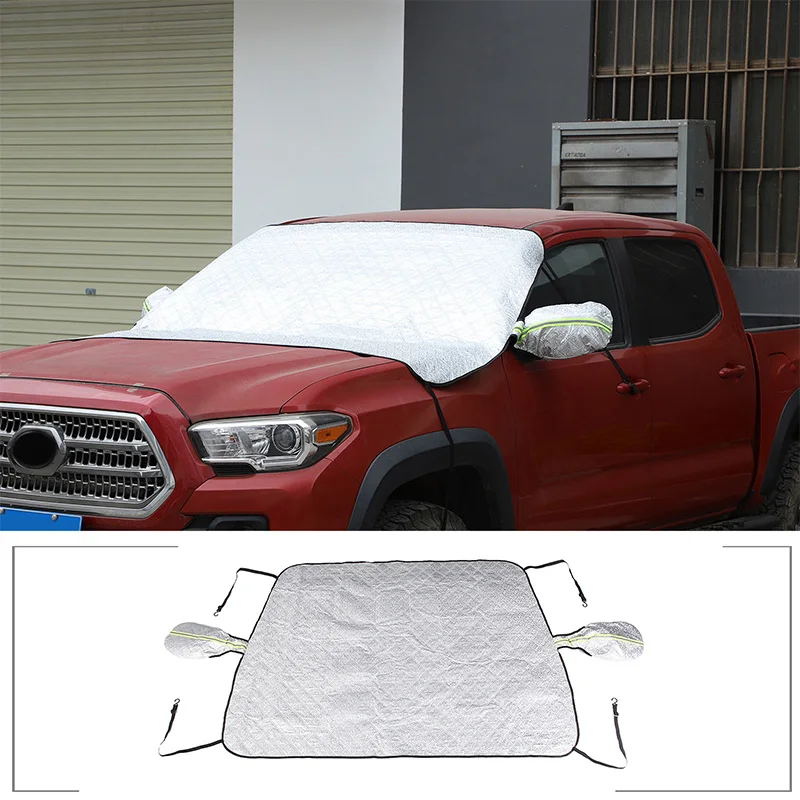 سيارة الزجاج الأمامي لتويوتا تاكوما ، مكافحة الصقيع غطاء ، يندبروف الشتاء الجليد الثلج درع ، تقليم اكسسوارات السيارات ، 2016-2022