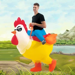 Halloween Costume Colorful Rooster Inflatable Costume Holiday Party Cosplay Cosplay Props Animal Performance Costume