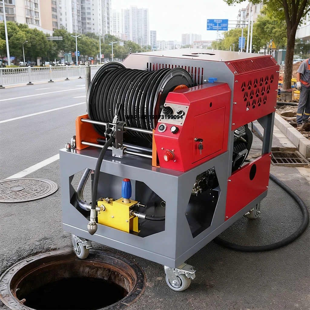 New 37HP Sewage Jet Drainage Cleaning Machine Heavy Duty High Pressure Power