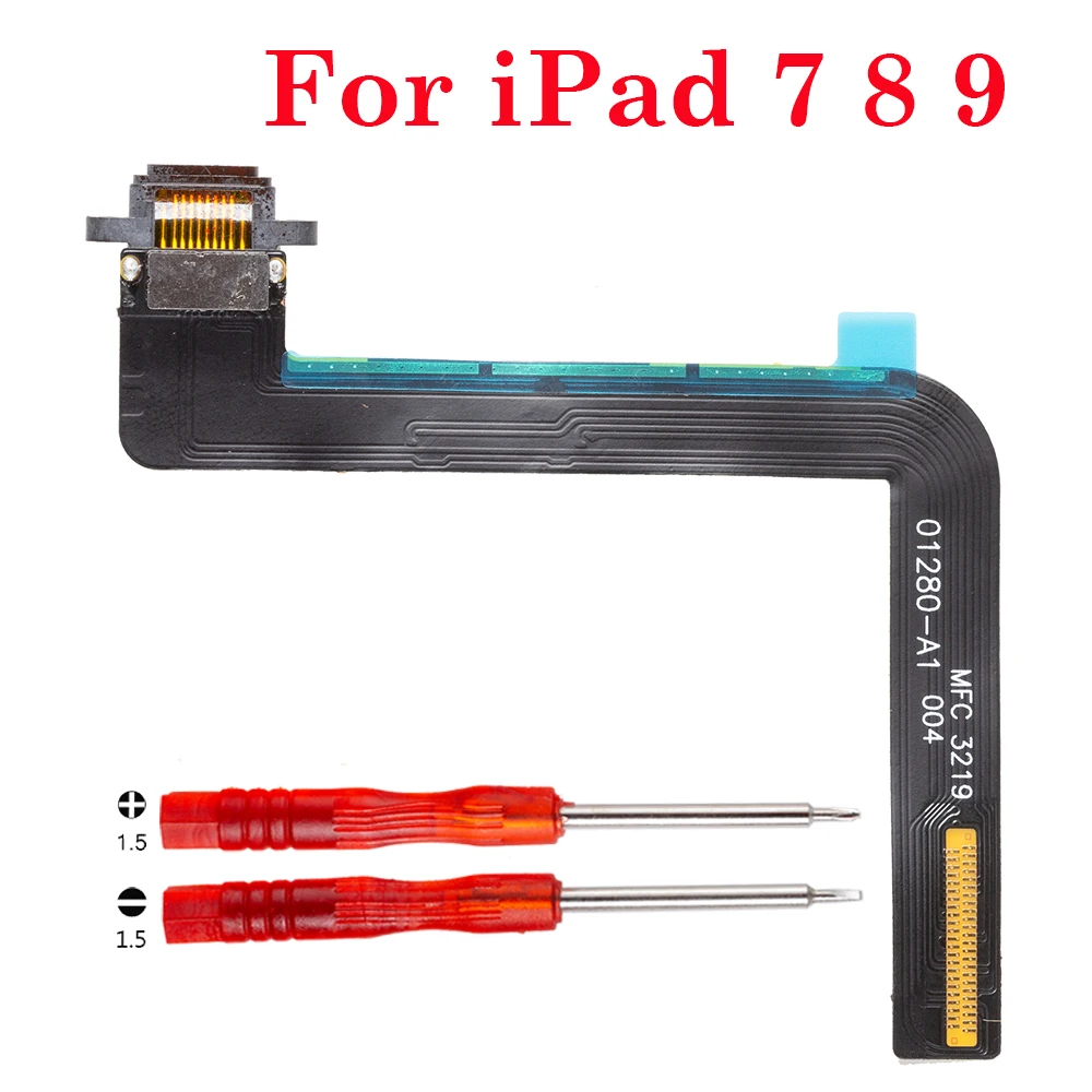 USB Charger Dock Flex Cable For iPad 7 8 9 2019 2020 2021 A2197 A2200 A2198 A2270 A2428 Charging Port Flex Replacement Parts