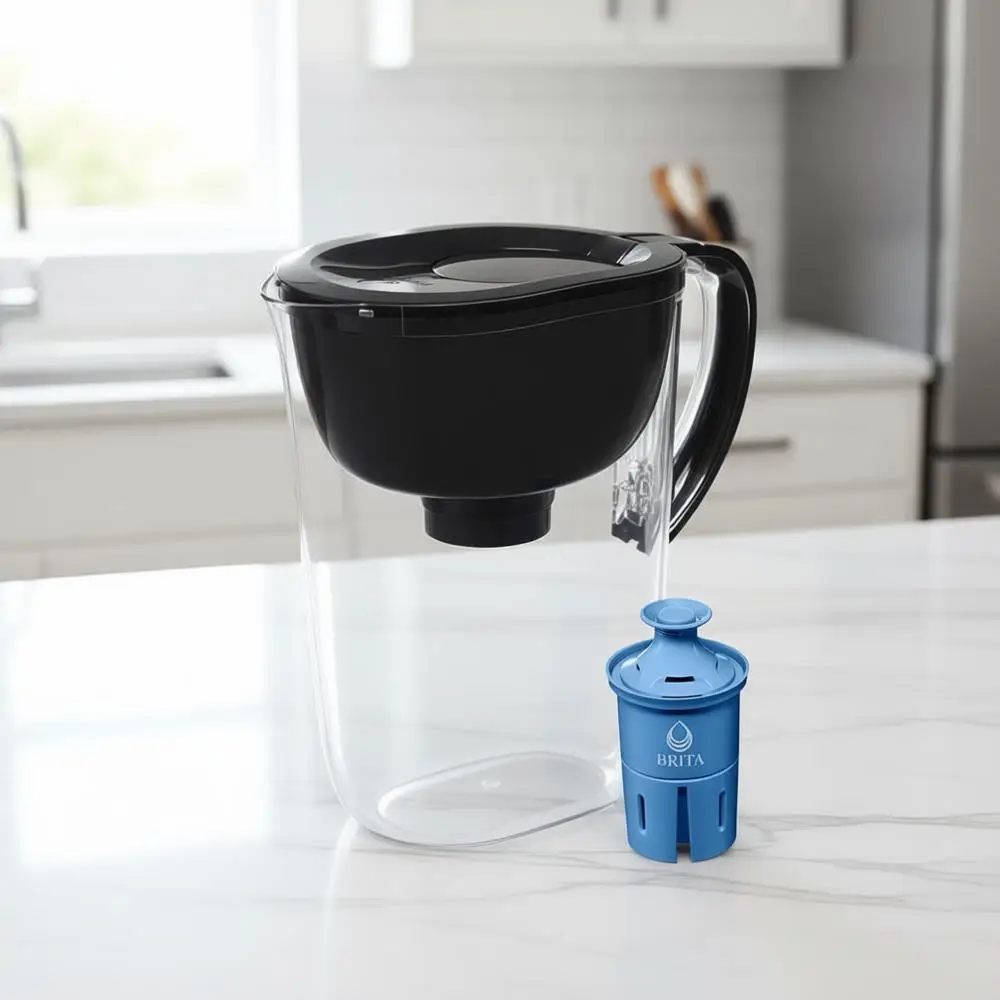 

Кувшин-фильтр для воды, удаляющий 99% свинца, в комплекте 1 фильтр, емкость 10 чашек, черный