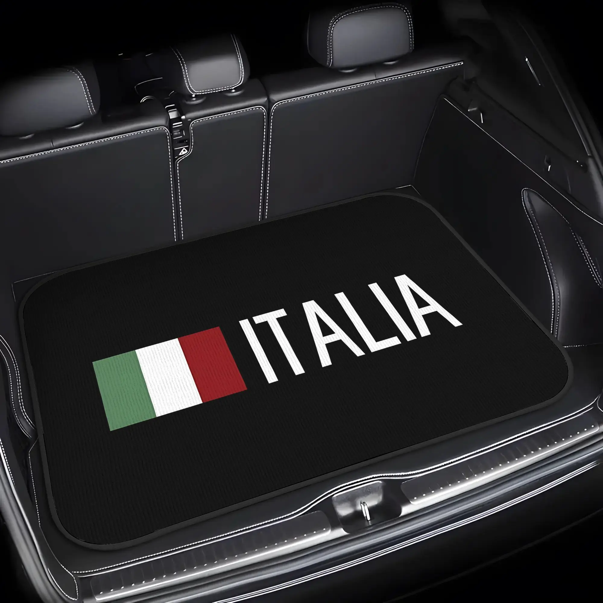 1pc, Exquisitely Designed Iconic Car Trunk Mat Theme, Perfectly Designed Personalized Pattern, Suitable For Cars, Trucks, And Su