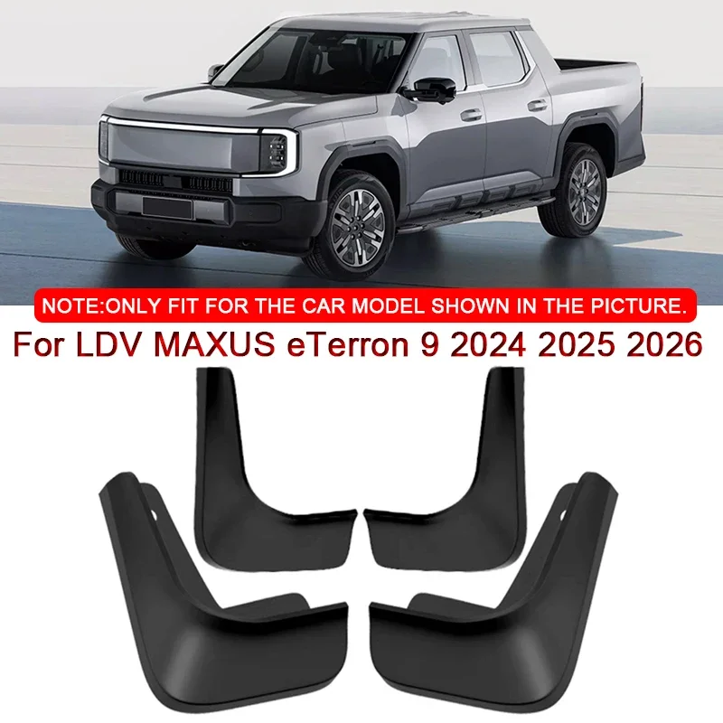 

For LDV MAXUS eTerron 9 2025 2026 Car Styling Car Mud Flaps Splash Guard Mudguards MudFlaps Front Rear Fender Auto Accessories