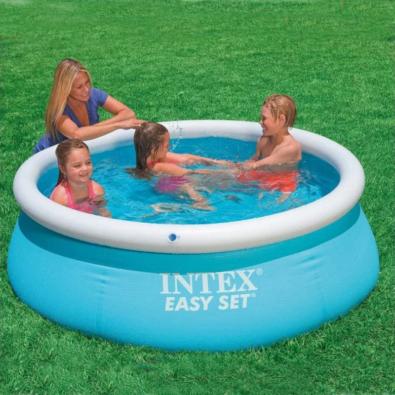 INTEX 6/8/10 Feet Inflatable Swimming Pool – Perfect for Kids & Adults | Giant Summer Pool for Home & Garden Entertainment