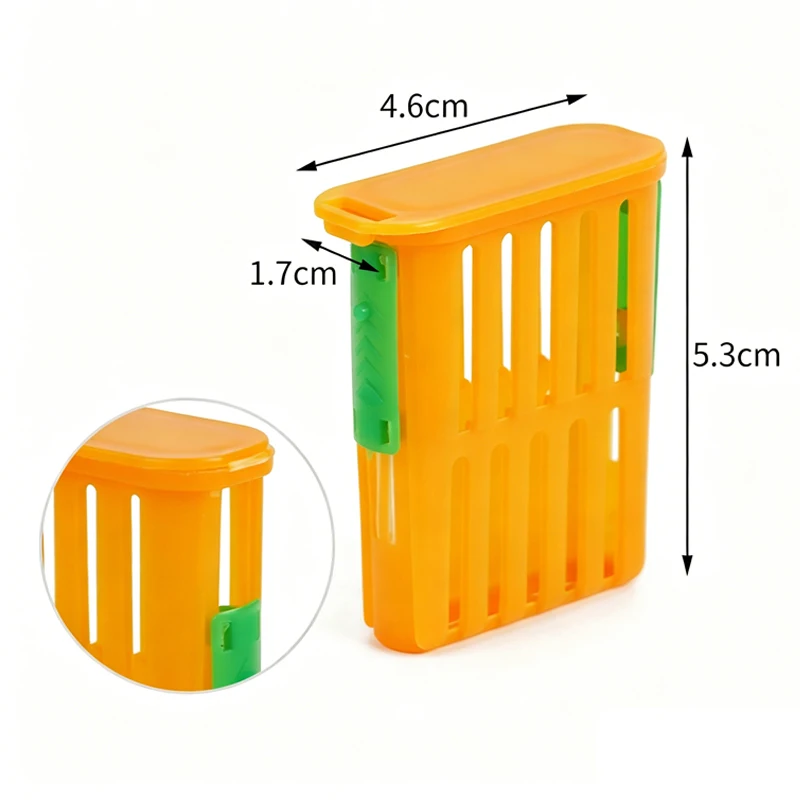 5/10Pcs Queen Bee Rearing Cage Plastics Bee Transport Grid Box Breeding Beekeeper Supplies Bee Queens Shipping Box Insect Cup image 5