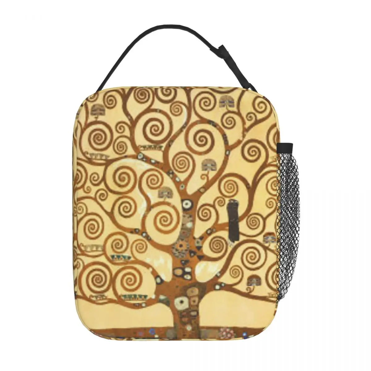 Tree Of Life Stoclet Frieze Gustav Klimt Insulated Lunch Bag for Women Kids Portable Food Boxes Thermal Lunch Box Tote