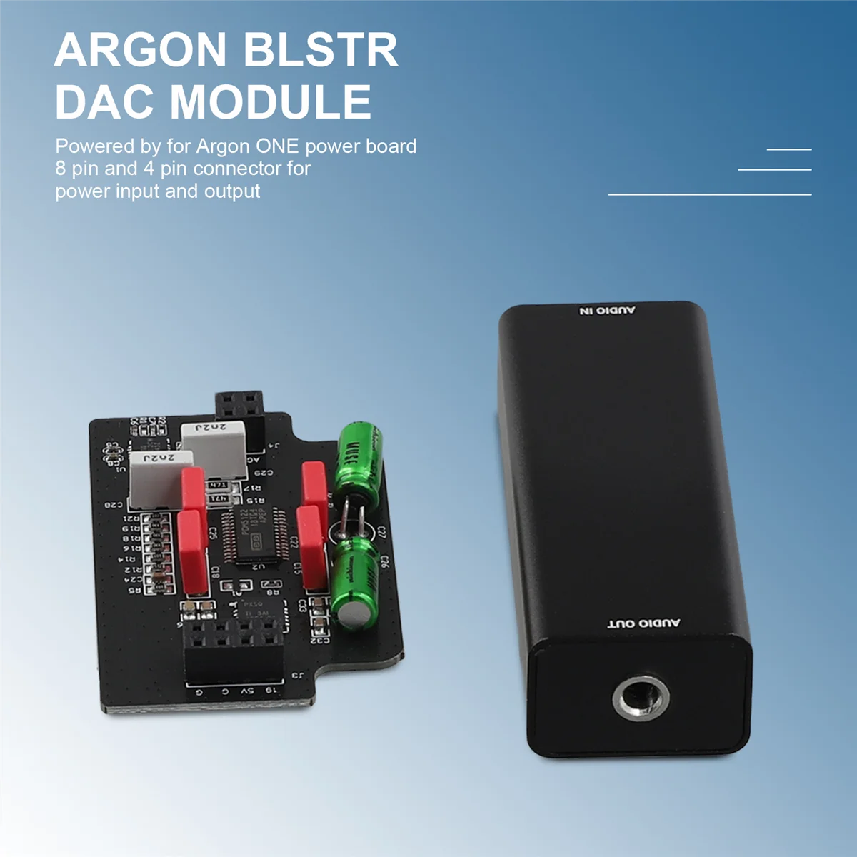 Aislador de bucle de tierra para Raspberry Pi 5, argón BLSTR DAC, solo argón V3 adicional