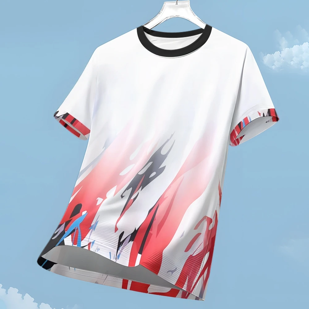 Men's Badminton T-Shirts Outdoor Short Sleeve Running Quick-Drying Men's Gym Tops Breathable and High-Quality Fitness Clothing