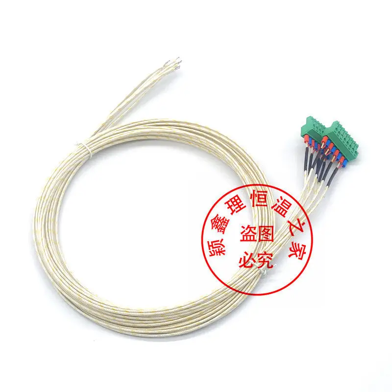 DKA4808 thermometer thermocouple test line, 8 channels, 1 set, 2 meters each