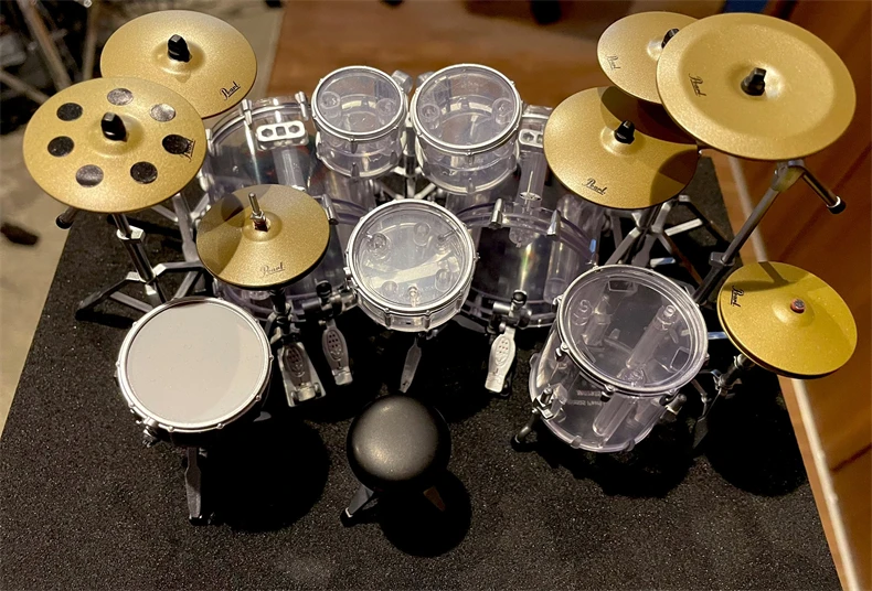 Bandai 2nd Edition Mini Pearl Drum Set Gashapon - Fashionable Band