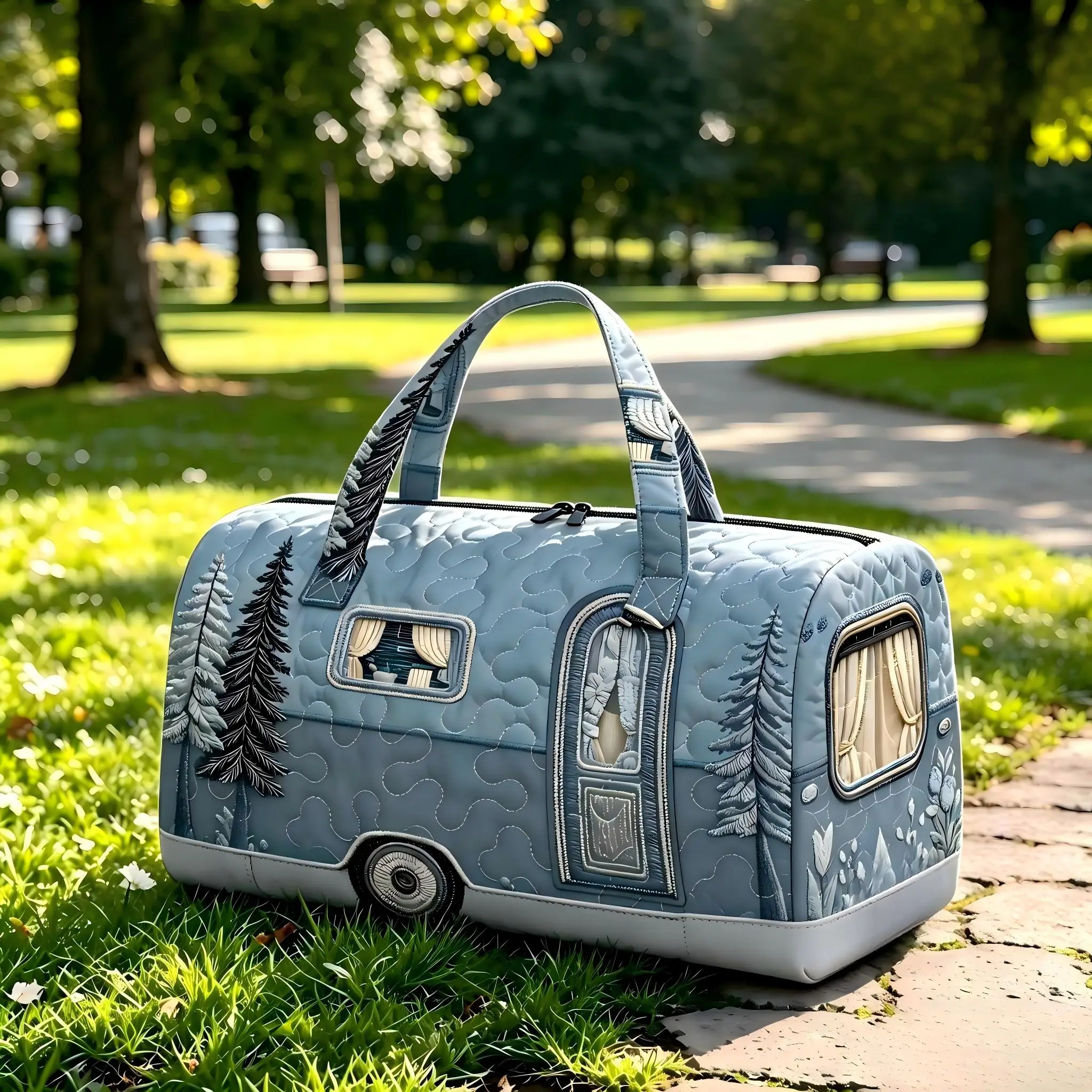 New American style women's seasonal universal quilted women's large capacity travel bag outdoor travel fitness yoga handbag