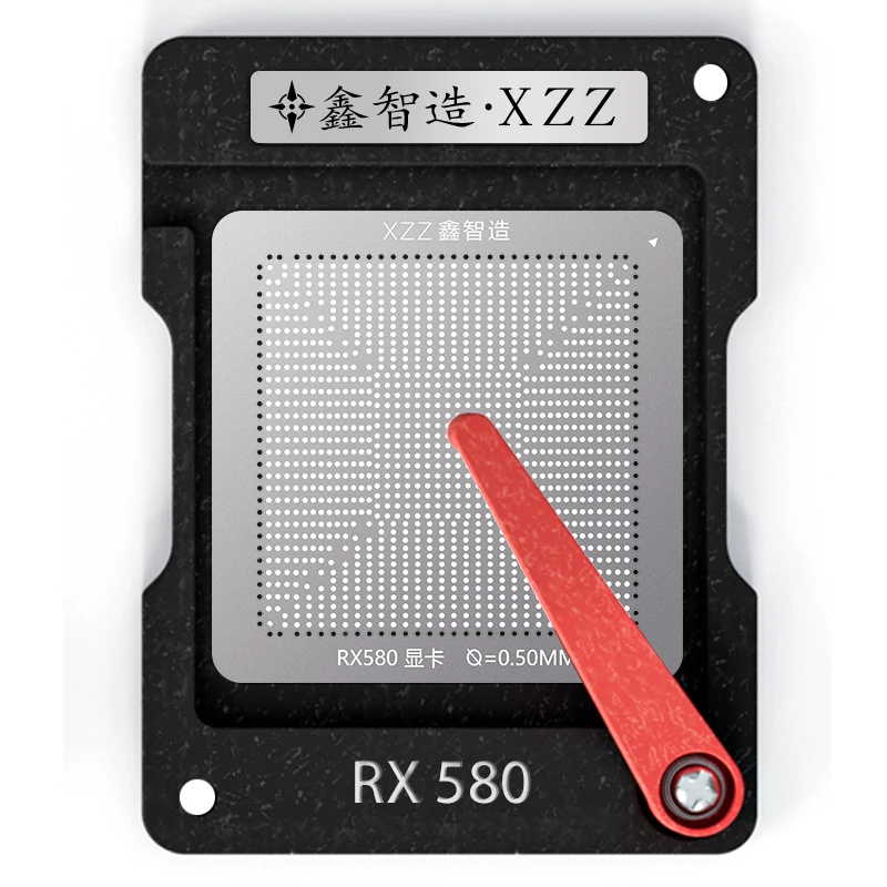 XZZ BGA reballing stencil for laptop cpu GTX1650 RX580 RTX4070 RTX3050 RX5700XT GTX1080TI SR2WB Direct heating BGA template